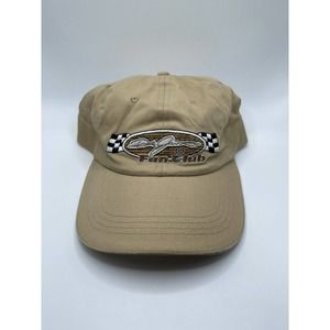 Dale Jarrett Fan Club Hat Cap Beige Strap Back NASCAR #88 Racing Adjustable OSFM